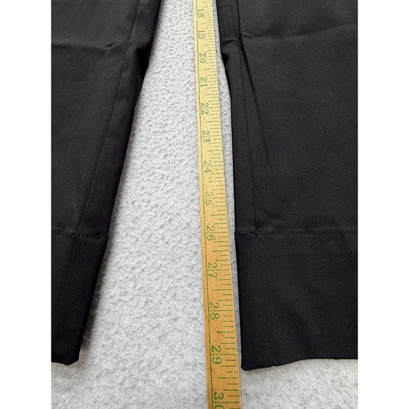 Chico's‎ Pants Womens 12R Black Wide Leg Crop Fly Front Double Stitch 2R Dressy - Picture 7 of 14